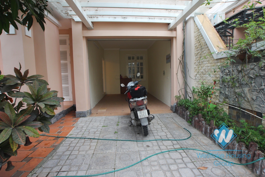 Bright house available for rent in Ciputra, Tay Ho, Hanoi.